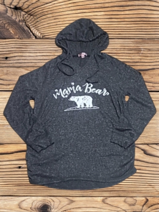 feathers Tops - MATERNITY WOMEN'S MAMA BEAR HOODIE